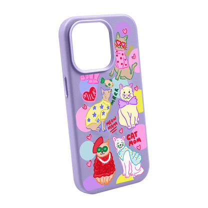 CAT MOM-iPhone 14 Pro Max Leather Kılıf MagSafe Özellikli