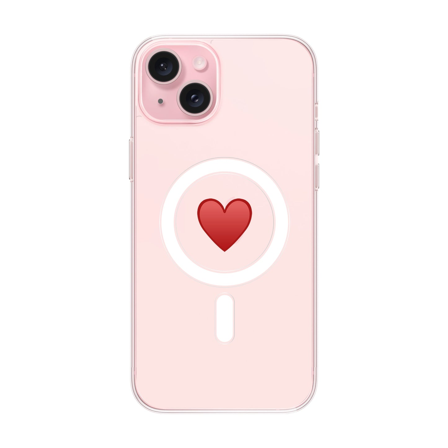 SPREAD HEART-iPhone 15 Plus Solid Kılıf MagSafe Özellikli
