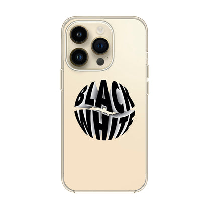 BLACK WHITE-iPhone 14 Pro Solid Kılıf