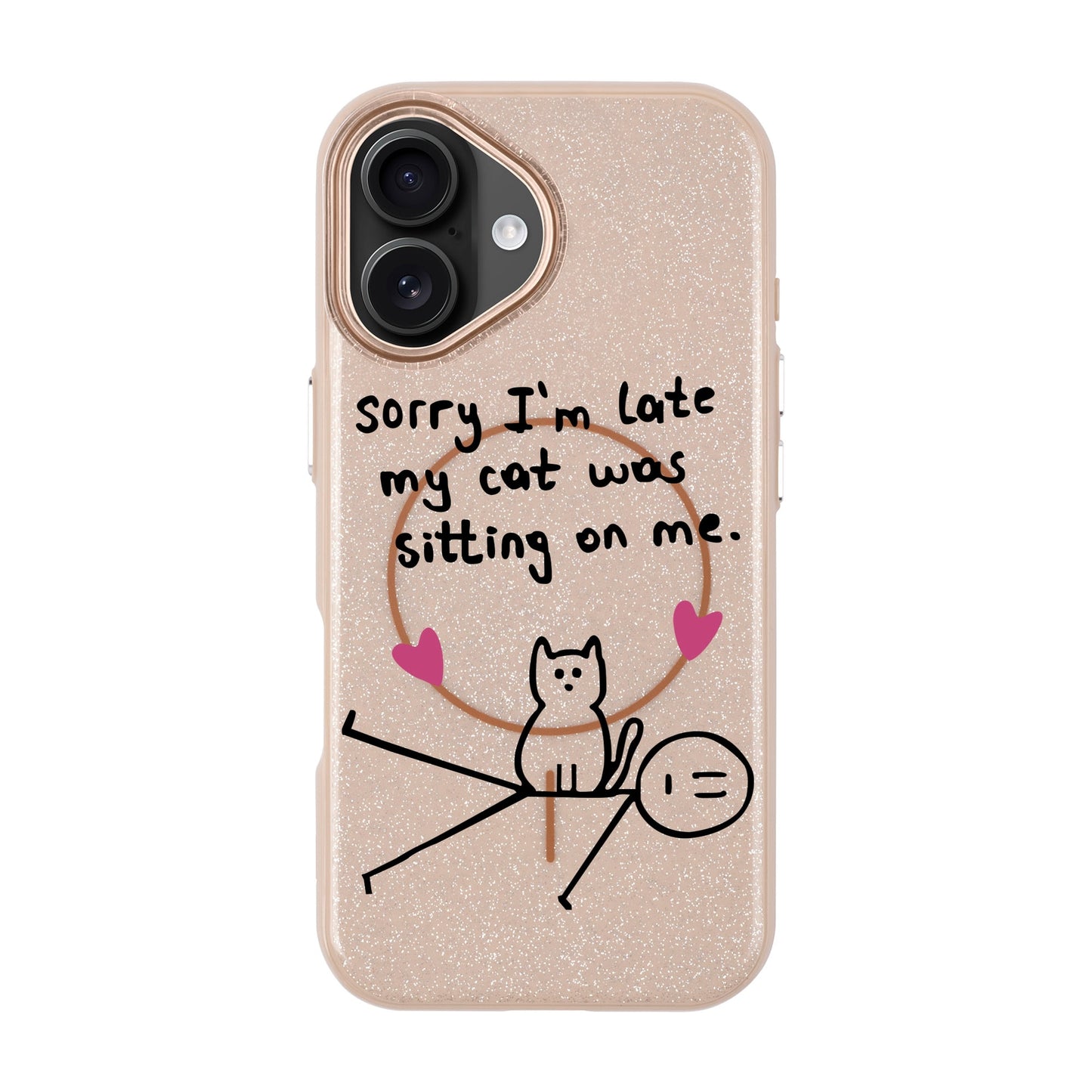 SORRY I'M LATE-iPhone 16 Radiant Kılıf MagSafe Özellikli