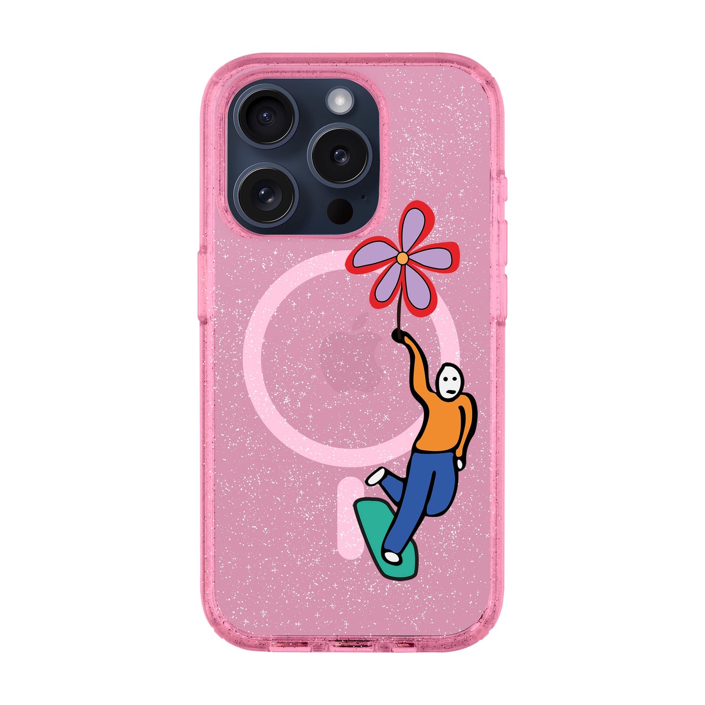 SKATEBOARDER-Shiny Kılıf MagSafe Özellikli - iPhone 15 Pro