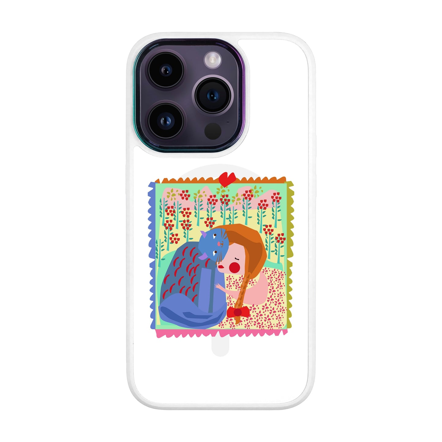 KEDİ POSTA PULU-Vigor Kılıf MagSafe Özellikli - iPhone 14 Pro