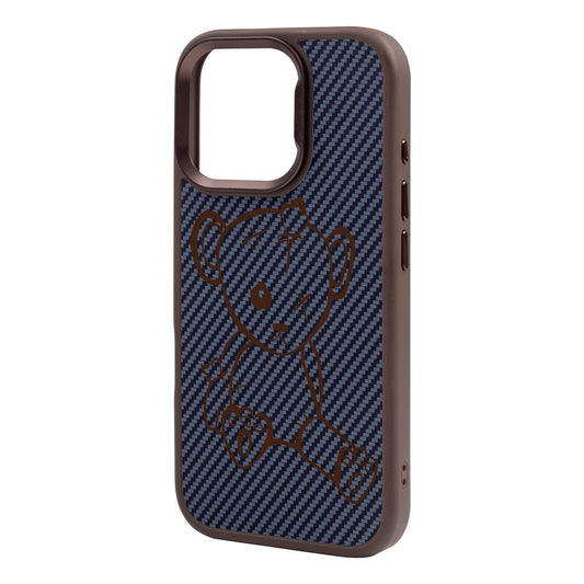 BABY BEAR-iPhone 16 Pro Max Plaid Kılıf MagSafe Özellikli