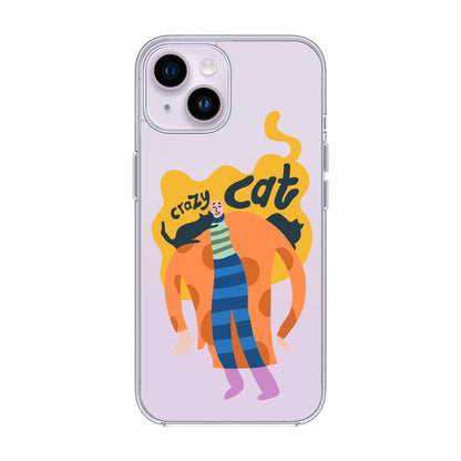 CRAZY CAT-iPhone 14 Solid Kılıf