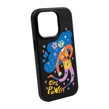 GIRL POWER-Leather Kılıf MagSafe Özellikli - iPhone 11