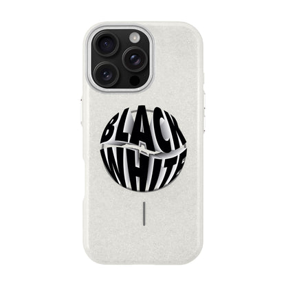 BLACK WHITE-iPhone 16 Pro Max Radiant Kılıf MagSafe Özellikli