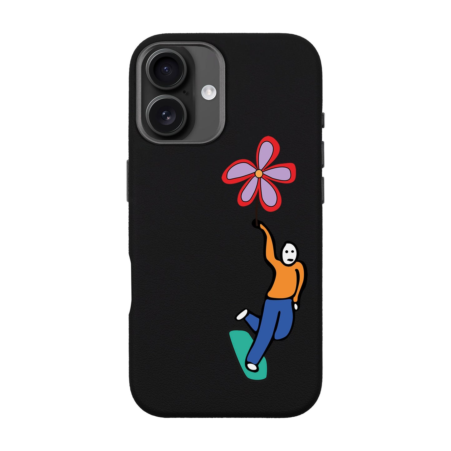 SKATEBOARDER-iPhone 16 Plus Leather Premium Kılıf MagSafe Özellikli