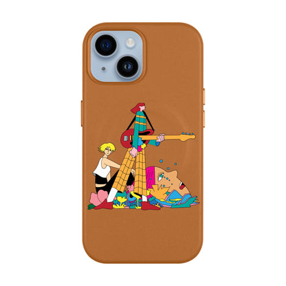 HER BAND-Leather Kılıf MagSafe Özellikli - iPhone 13