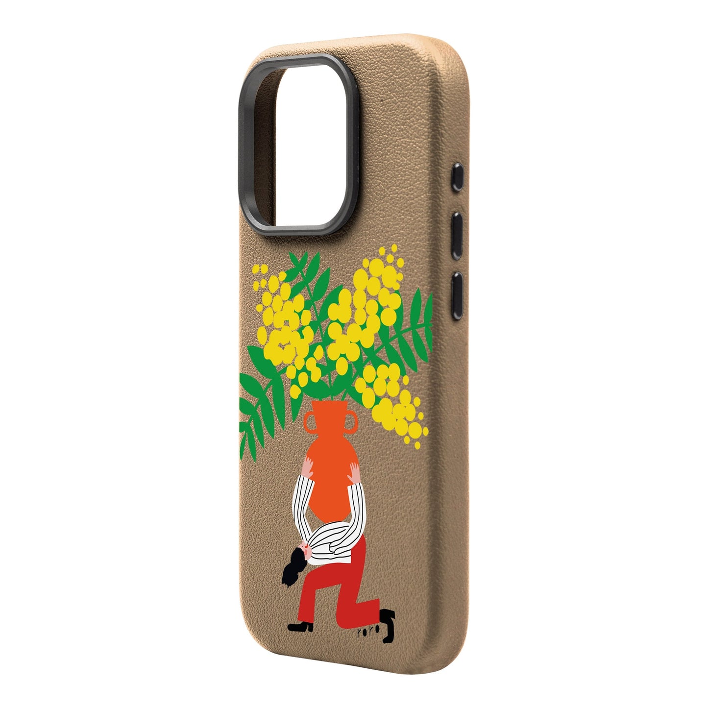 VASE-iPhone 16 Pro Leather Premium Kılıf MagSafe Özellikli