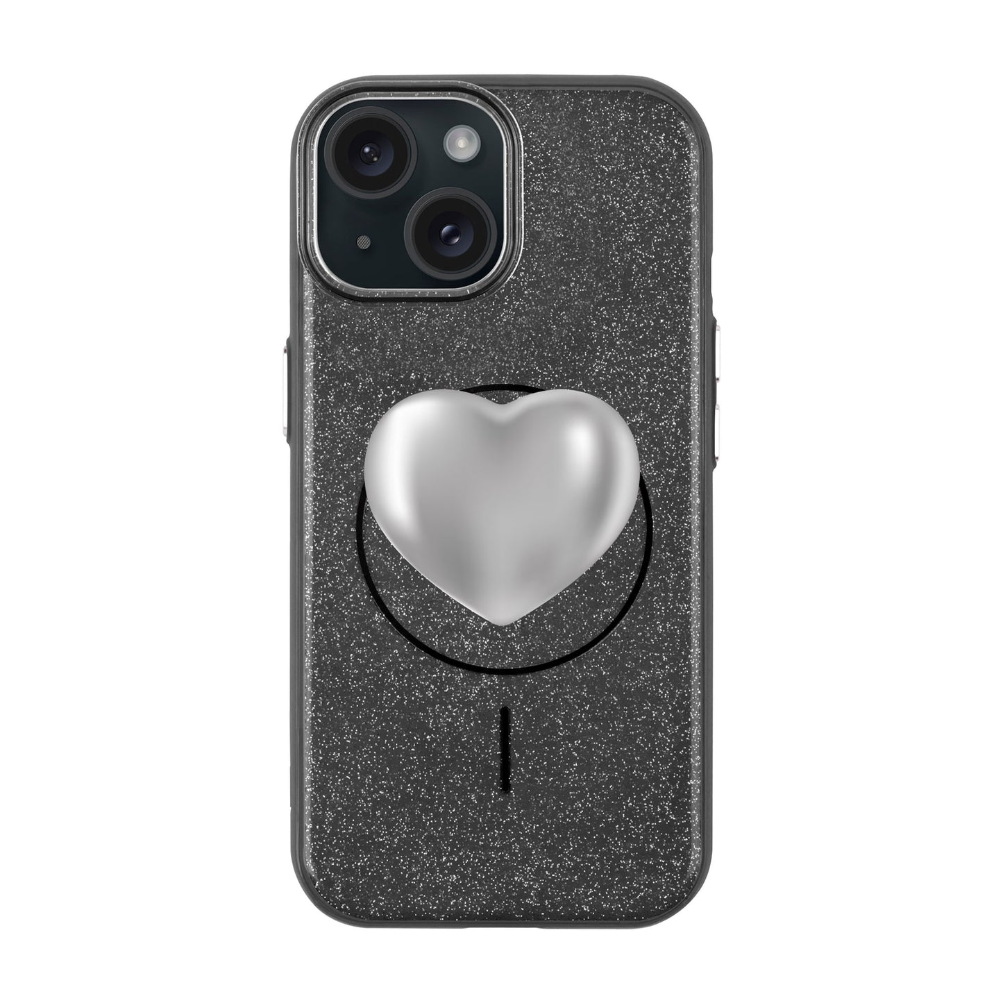 SILVER HEART-iPhone 15 Plus Radiant Kılıf MagSafe Özellikli