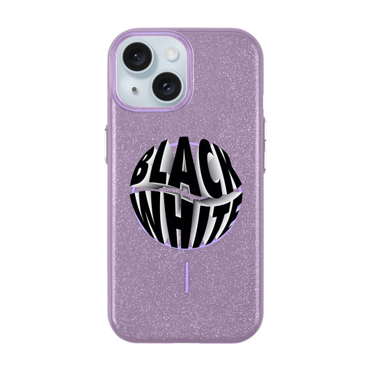 BLACK WHITE-iPhone 15 Plus Radiant Kılıf MagSafe Özellikli