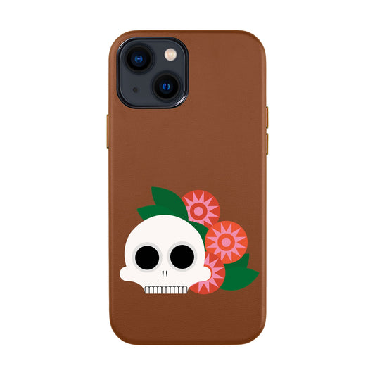 MEMENTO BLOOM-iPhone 14 Leather Kılıf