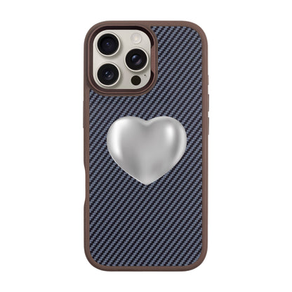 SILVER HEART-iPhone 16 Pro Max Plaid Kılıf MagSafe Özellikli