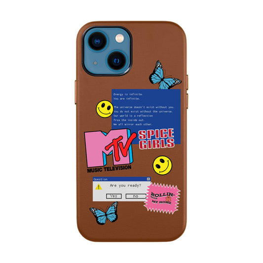 ARE YOU READY-iPhone 14 Leather Kılıf