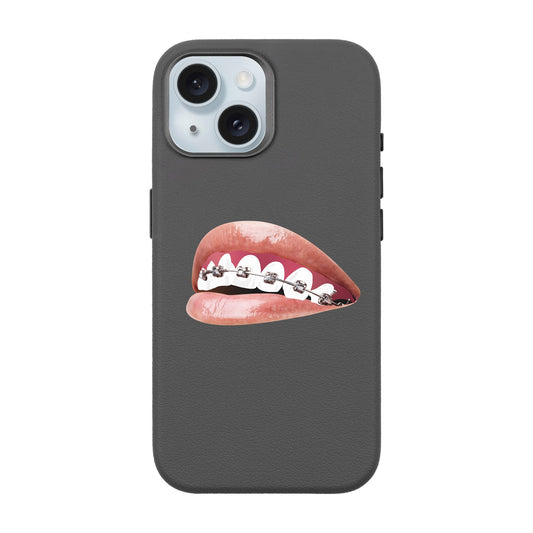 ORTHODONTIST-iPhone 15 Leather Premium Kılıf MagSafe Özellikli