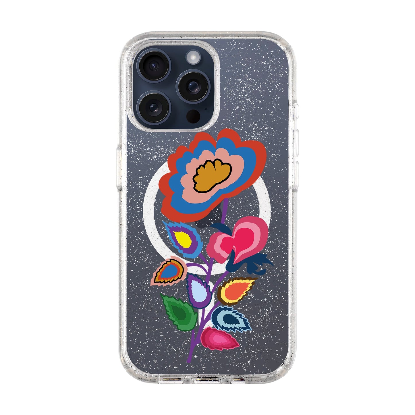 KNITTED FLOWER-iPhone 15 Pro Max Shiny Kılıf MagSafe Özellikli