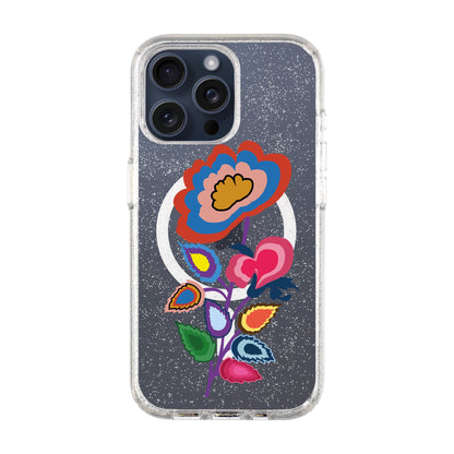 KNITTED FLOWER-iPhone 15 Pro Max Shiny Kılıf MagSafe Özellikli