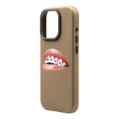 ORTHODONTIST-iPhone 16 Pro Leather Premium Kılıf MagSafe Özellikli