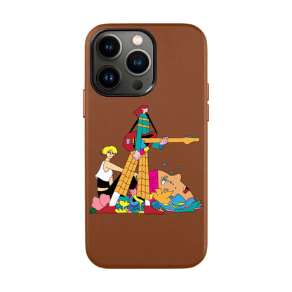 HER BAND-iPhone 13 Pro Leather Kılıf
