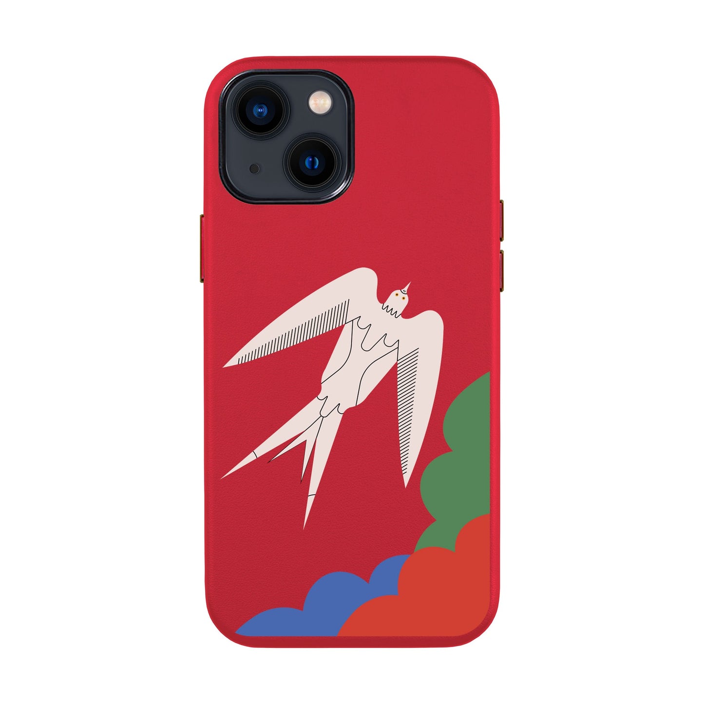 L’OISEAU LIBRE-iPhone 14 Leather Kılıf