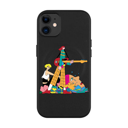 HER BAND-Leather Kılıf MagSafe Özellikli - iPhone 11