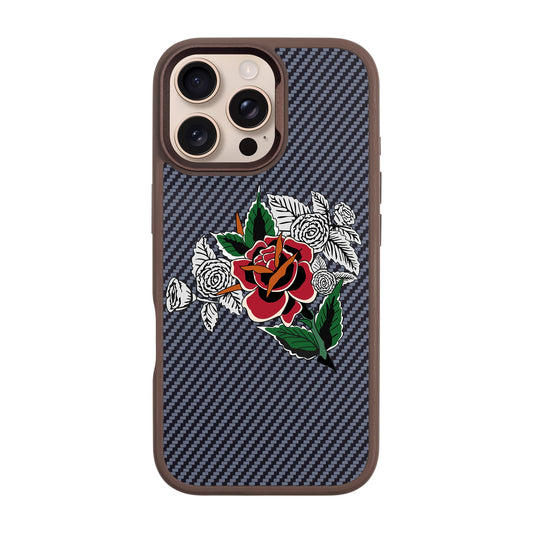 DRY ROSE-iPhone 16 Pro Max Plaid Kılıf MagSafe Özellikli