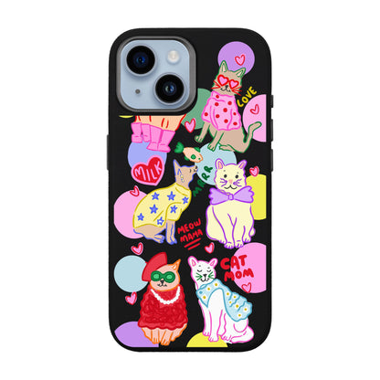 CAT MOM-iPhone 14 Leather Premium Kılıf MagSafe Özellikli