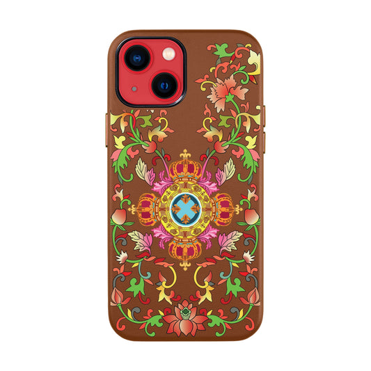 SPIRAL-iPhone 14 Leather Kılıf