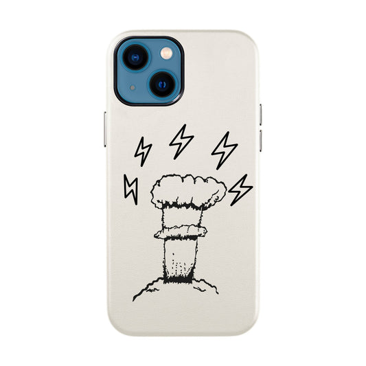 VOLCANIC-iPhone 14 Leather Kılıf