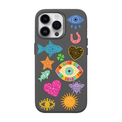 CHARMS BY BERRİN ÖZKAN-iPhone 14 Pro Max Leather Premium Kılıf MagSafe Özellikli