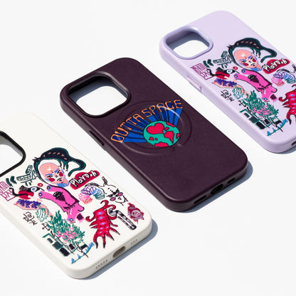 OUTTA SPACE-Leather Kılıf MagSafe Özellikli - iPhone 14 Pro