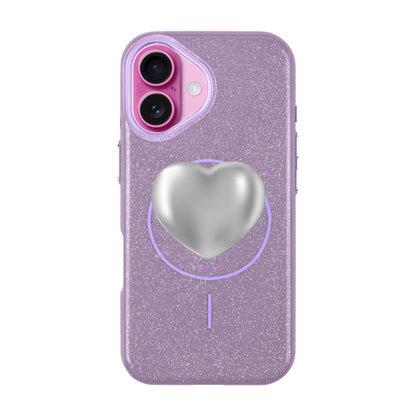 SILVER HEART-iPhone 16 Plus Radiant Kılıf MagSafe Özellikli