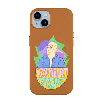 MARMELAT GANG-iPhone 14 Plus Leather Kılıf MagSafe Özellikli