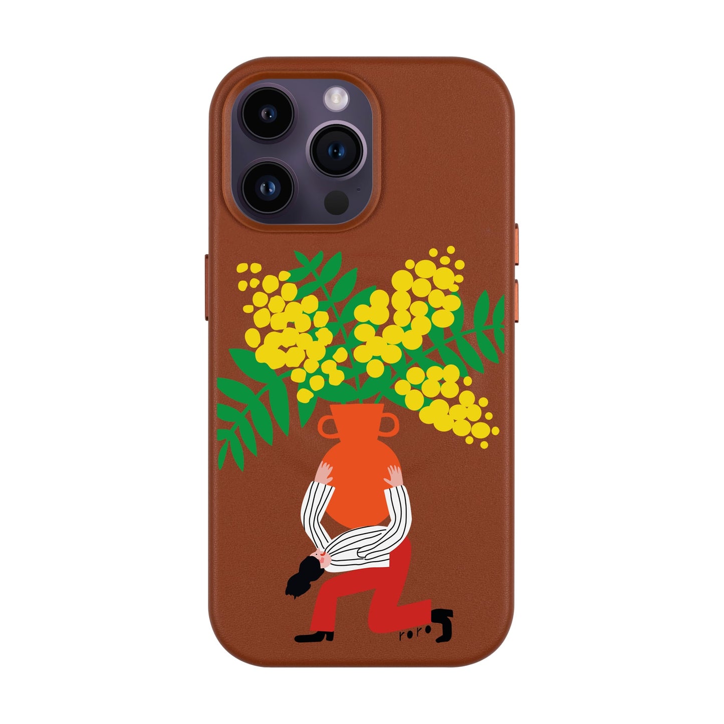 VASE-iPhone 14 Pro Max Leather Kılıf MagSafe Özellikli