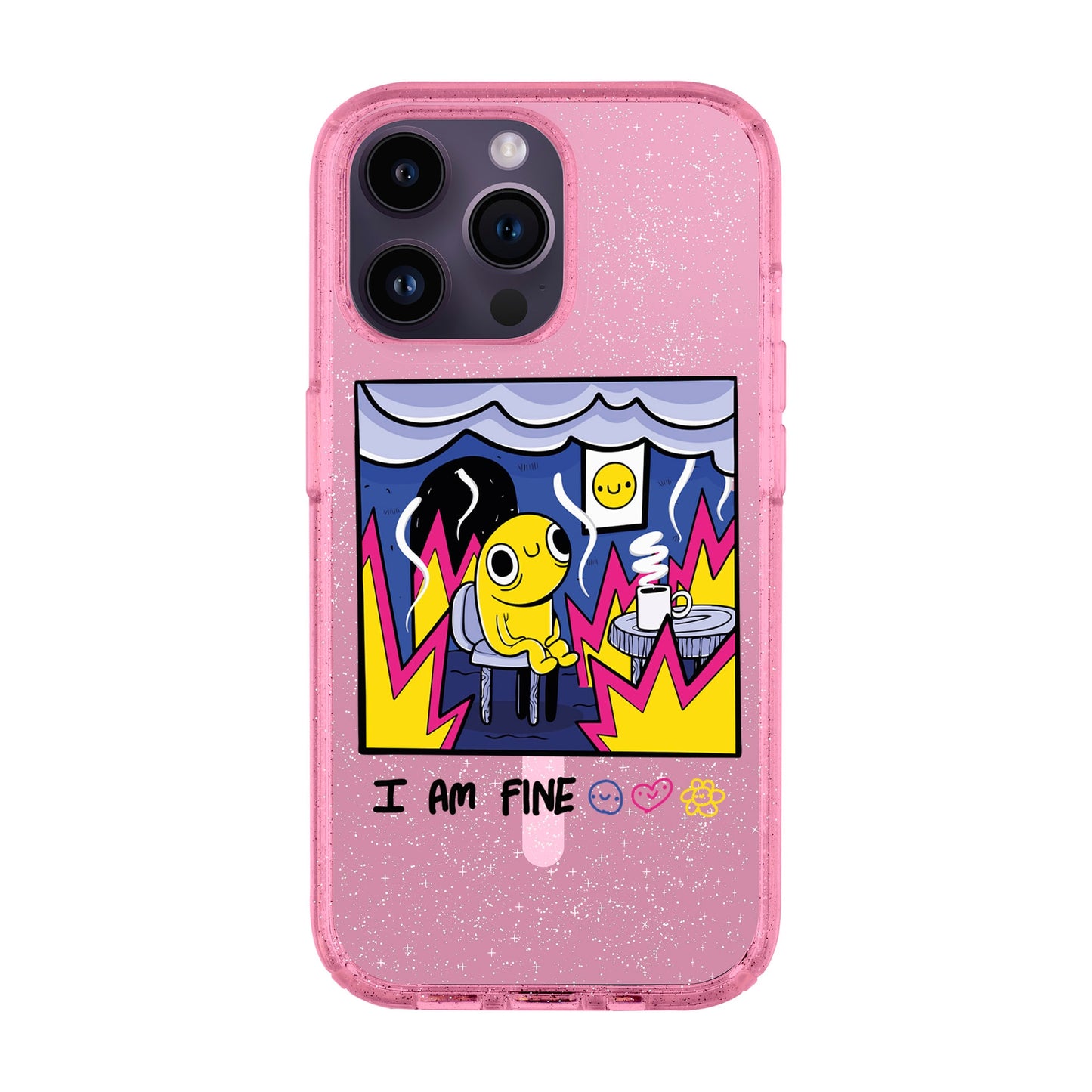 I AM FINE-iPhone 14 Pro Max Shiny Kılıf MagSafe Özellikli
