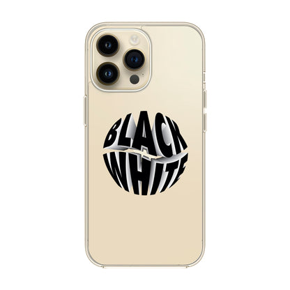 BLACK WHITE-iPhone 14 Pro Max Solid Kılıf