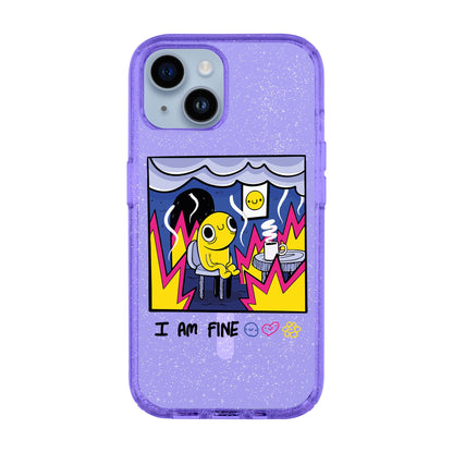 I AM FINE-iPhone 14 Shiny Kılıf MagSafe Özellikli