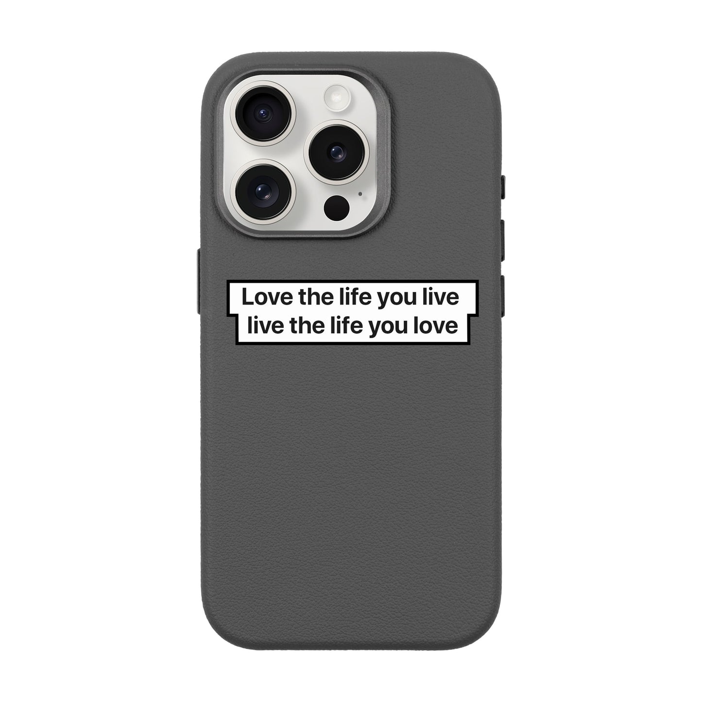 LOVE THE LIFE-iPhone 15 Pro Leather Premium Kılıf MagSafe Özellikli