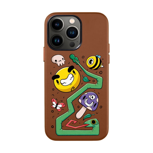 NADUR-iPhone 13 Pro Max Leather Kılıf