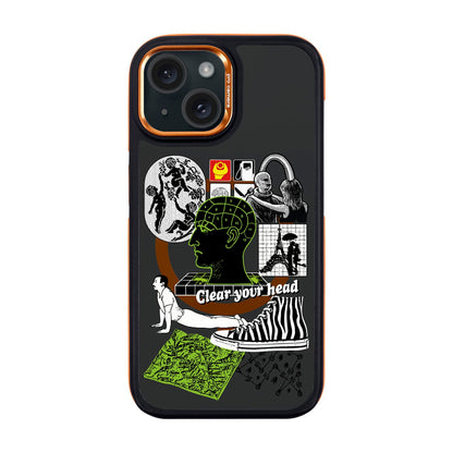 CLEAR YOUR HEAD-iPhone 15 Dark Kılıf MagSafe Özellikli