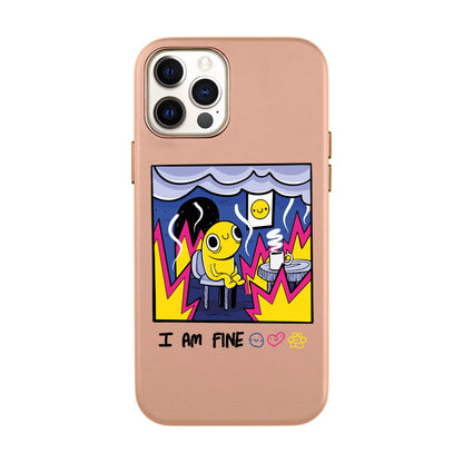 I AM FINE-iPhone 11 Pro Max Leather Kılıf
