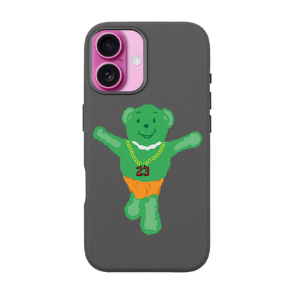 GREEN BEAR-iPhone 16 Leather Premium Kılıf MagSafe Özellikli