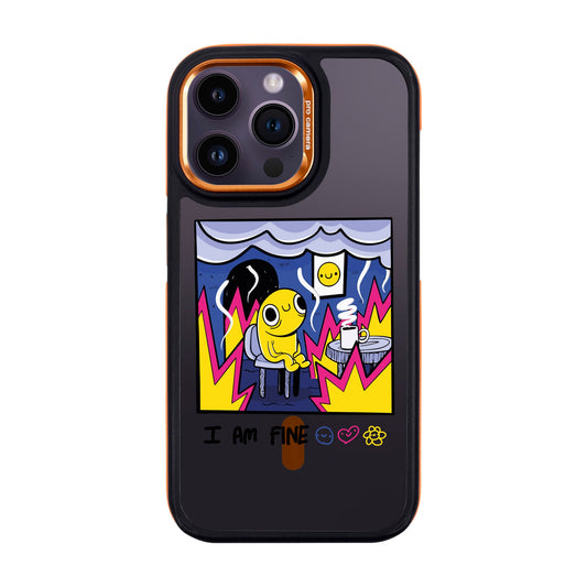 I AM FINE-iPhone 14 Pro Max Dark Kılıf MagSafe Özellikli