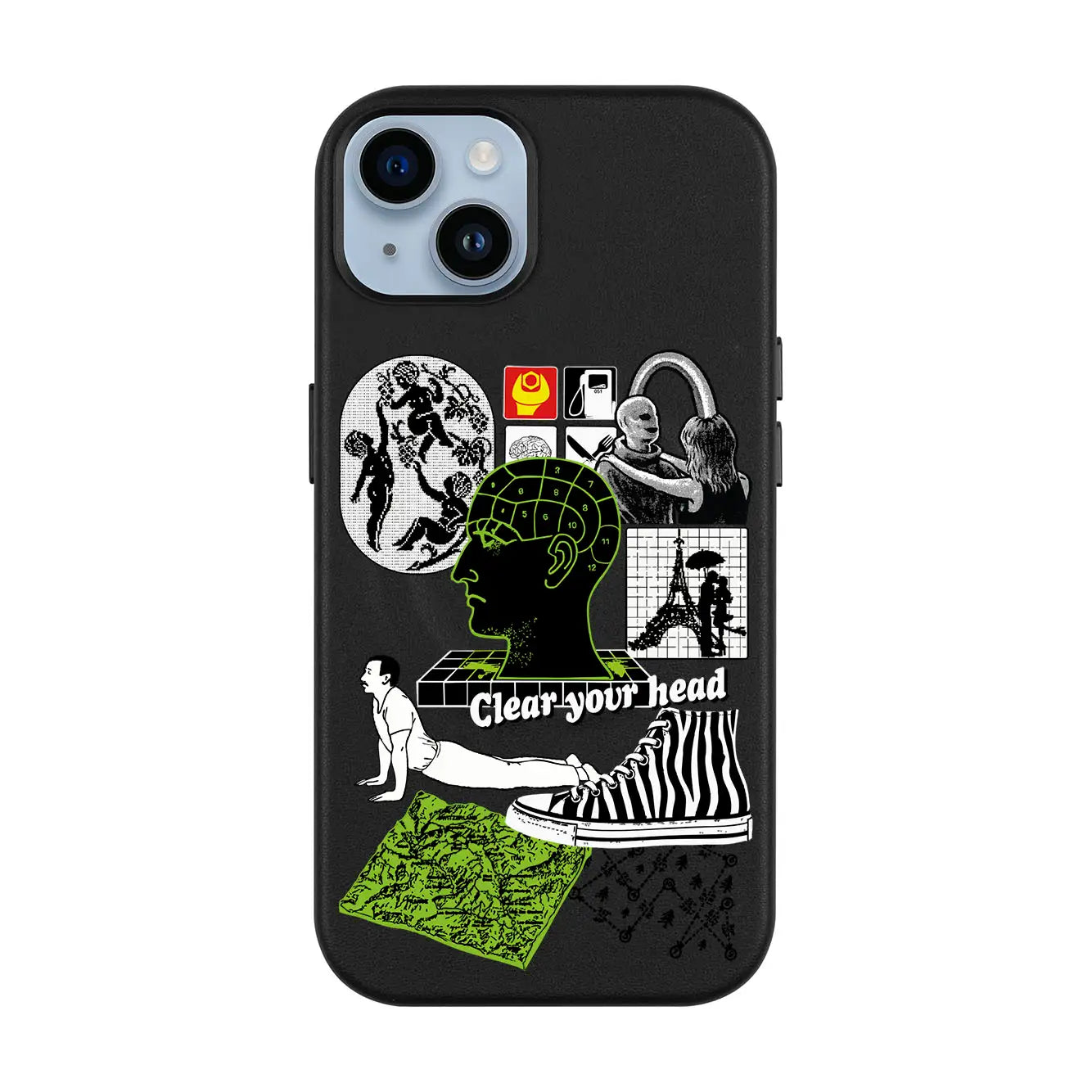 CLEAR YOUR HEAD-iPhone 14 Plus Leather Kılıf MagSafe Özellikli