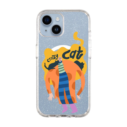 CRAZY CAT-Shiny Kılıf MagSafe Özellikli - iPhone 13