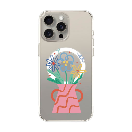 PINK VASE-iPhone 15 Pro Max Solid Kılıf MagSafe Özellikli