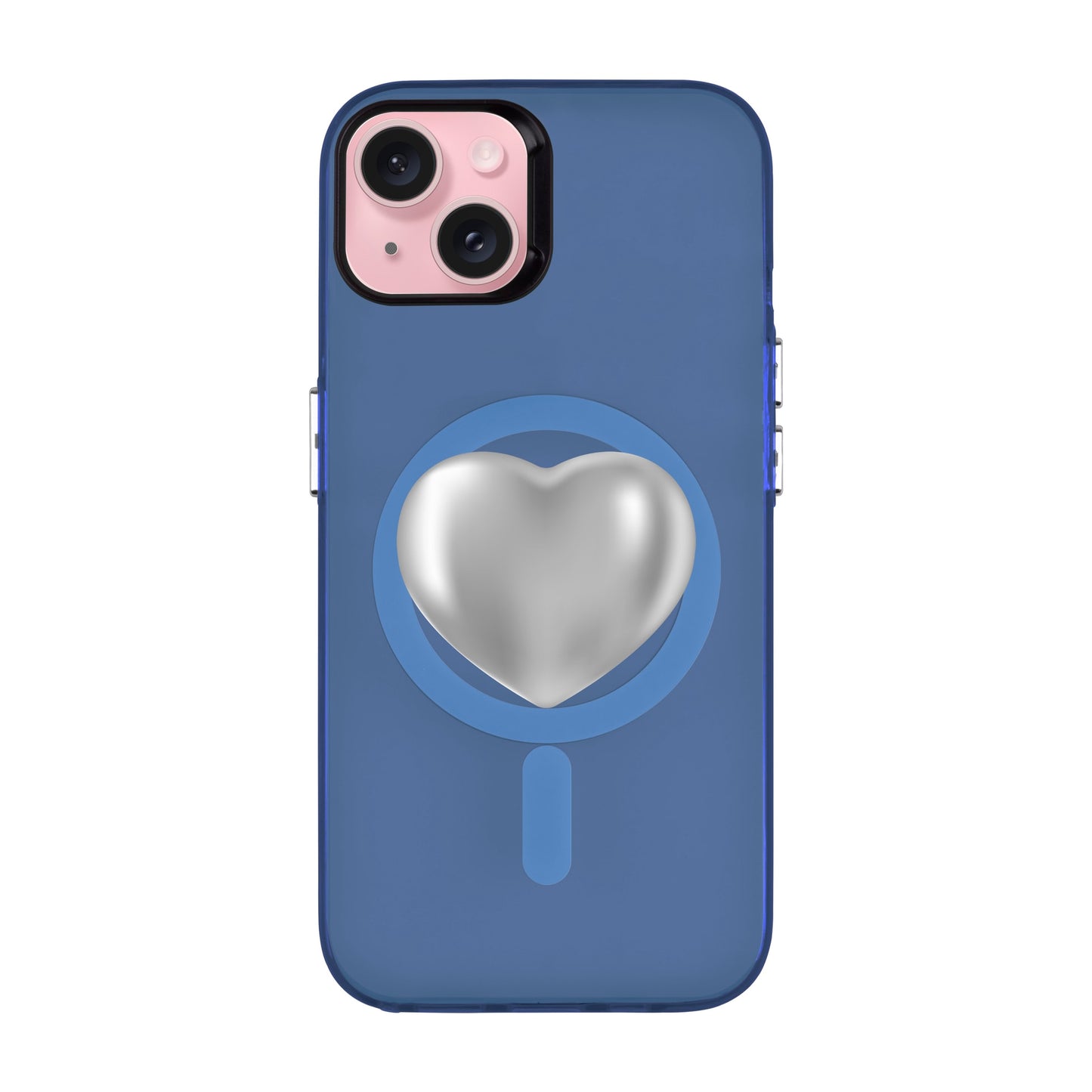 SILVER HEART-iPhone 15 Plus Hold Kılıf MagSafe Özellikli