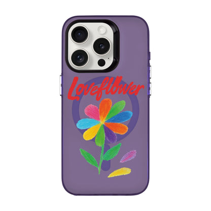 LOVE FLOWER-iPhone 15 Pro Hold Kılıf MagSafe Özellikli