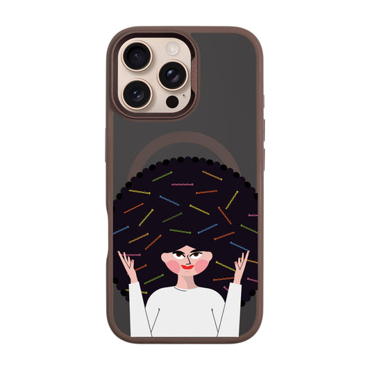 TANGLES OF HAPPINESS-iPhone 16 Pro Max Rise Kılıf MagSafe Özellikli