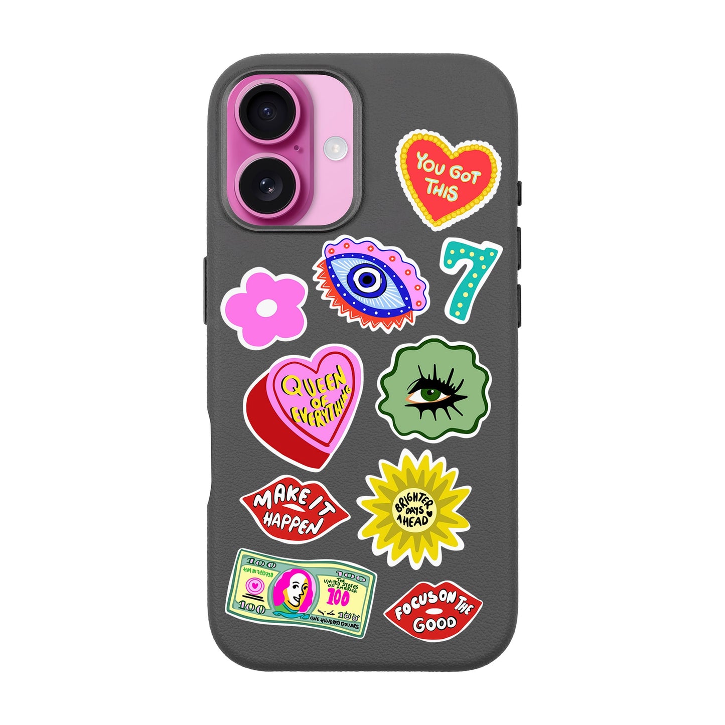 HM STICKERS-iPhone 16 Leather Premium Kılıf MagSafe Özellikli
